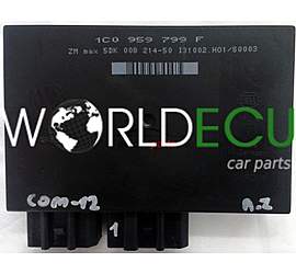 CENTRALINA DE COMANDO DO SISTEMA CONFORT 1C0959799F, 1C0 959 799 F, HELLA 5DK008214-50, 5DK 008 214-50 SEAT SKODA VW COM-12