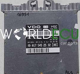 ECU ENGINE CONTROLLER MERCEDES W210 E230 VDO 412.232/001/005, 412232001005, 017 545 25 32 (09), 0175452532, A0175452532
