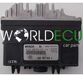 CENTRALINA MOTORE VW VOLKSWAGEN GOLF 1.4 BOSCH 0 261 200 764/765, 0261200764, 032 906 026 X, 032906026X
