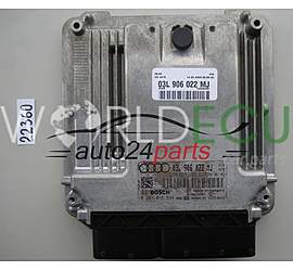 Engine control unit - ECU controllers AUDI A4 2.0 TDI BOSCH 0 281 015 584, 0281015584, 03L 906 022 MJ, 03L906022MJ, EDC17CP14