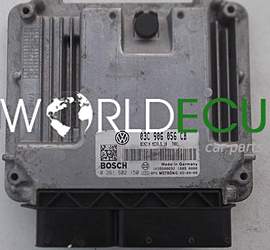 CENTRALINA MOTORE VOLKSWAGEN GOLF 1.6 FSI BOSCH 0 261 S02 150, 0261S02150, 03C 906 056 CB, 03C906056CB, MED9.5.10