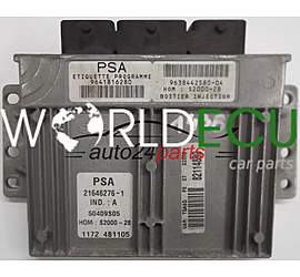  БЛО0К УПРАВЛЕНИЯ ДВИГАТЕЛЕМ PEUGEOT 307 1.4 16V 21646276-1, 9641816280, 9638442580-04, S2000-28