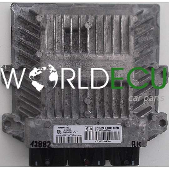 CENTRALINA MOTORE PEUGEOT 407 2.0 HDI 5WS40423C-T, SW9663607080