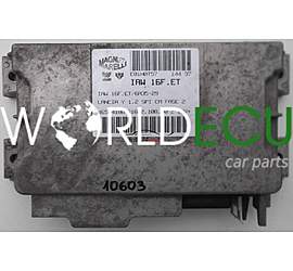 CENTRALINA MOTORE FIAT LANCIA Y YPSILON 1.2 IAW16FET, IAW 16F.ET, 61602.108.00, 6160210800, 46524188