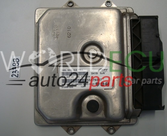 ECU Engine control unit FIAT 500 MJD 9DF.X1, MJD9DFX1, 55279207 - ECU ...