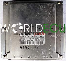 ECU ENGINE CONTROLLER MERCEDES W210 E220 2.2 CDI A0265452532 BOSCH 0281001883, 0 281 001 883, 0265452532, A 026 545 25 32