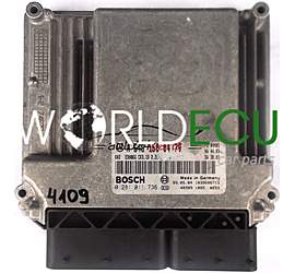ECU ENGINE CONTROLLER MERCEDES W203 C200 2.2 CDI  A6461500479, BOSCH 0281011736, 0 281 011 736, 6461500479, A 646 150 04 79