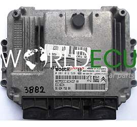 БЛО0К УПРАВЛЕНИЯ ДВИГАТЕЛЕМ PEUGEOT 206 1.4 HDI BOSCH 0 281 012 528, 0281012528, 96 634 756 80, 9663475680, 9657699480 EDC16C34