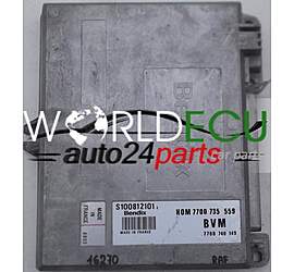 CALCULATEUR MOTEUR RENAULT 1.7 BENDIX S100812101 E, S100812101E, HOM7700735559, 7700740149