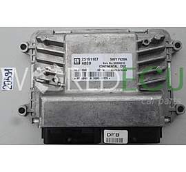 Centralina motore CHEVROLET SPARK 25191187, 5WY1W20A