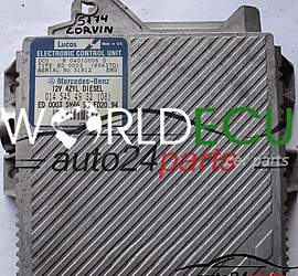 ECU ENGINE CONTROLLER MERCEDES W202 C220 2.2 DIESEL LUCAS R04010006D, R 04010006 D, ED 003 (80437D), A0145454932, 0145454932, A 014 545 49 32