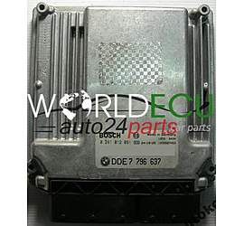 MOTORSTEUERGERÄT ECU STEUERGERAT BMW E60 530 D 530D 3.0 D BOSCH 0281012091, 0 281 012 091, 7796637, DDE7796637, DDE 7 796 637