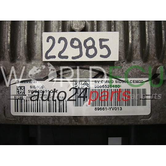 Centralina do motore PEUGEOT 107 5WS40691C-T, 5WS40691CT, 9666526480, 896661-YV013, 896661YV013
