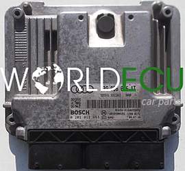 ECU ENGINE CONTROLLER AUDI A3 2.0 TDI BKD 03G906016AT, 03G 906 016 AT, 03G997016BX, 03G 997 016 BX, BOSCH 0281011453, 0 281 011 453
