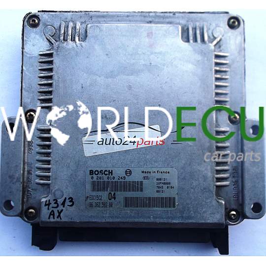 CENTRALINA MOTORE CITROEN XSARA PICASSO PEUGEOT 306 2.0 HDI BOSCH 0 281 010 249, 0281010249, 96 362 569 80, 9636256980