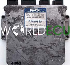 ECU ENGINE CONTROLLER MERCEDES W202 2.2 CDI, LUCAS 0099082, R 04010024 B, R04010024B, A 022 545 55 32, A0225455532