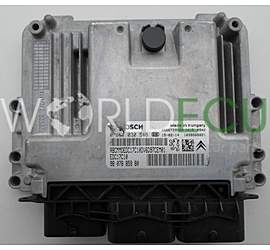 CITROEN PEUGEOT 1.6 HDI BOSCH 0 281 030 546, 0281030546, 98 078 859 80, 9807885980, 9666729580, EDC17C10