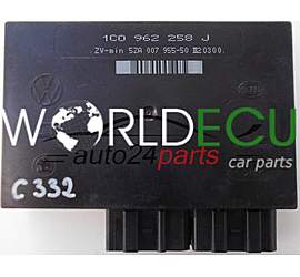Centralina de comando do sistema confort  1C0962258J, 1C0 962 258 J, HELLA 5ZA007955-50, 5ZA 007 955-50 SEAT SKODA VW COM-5