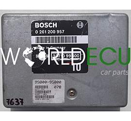 ECU ENGINE CONTROLLER NISSAN MICRA 1.0, BOSCH 0 261 200 957, BOSCH 0261200957, 23710 99B00, 2371099B00