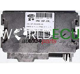 ECU CENTRALITA DE MOTOR FIAT PUNTO 1.1 MAGNETI MARELLI IAW 16F.EB, IAW16FEB, 46480662, 61602.102.00, 6160210200