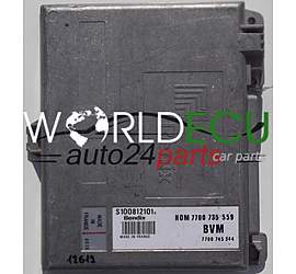 CALCULATEUR MOTEUR RENAULT 1.7 BENDIX S100812101 G, S100812101G, HOM7700735559, 7700745344