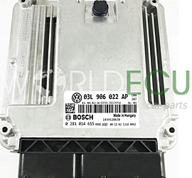CENTRALINA DO MOTORE SKODA SUPERB 2.0 TDI 03L906022AP, 03L 906 022 AP, 03L906022GA, 03L 906 022 GA, BOSCH 0281014615, 0 281 014 615, DIESEL EDC17CP14 CBBB 2847, 1039S28838