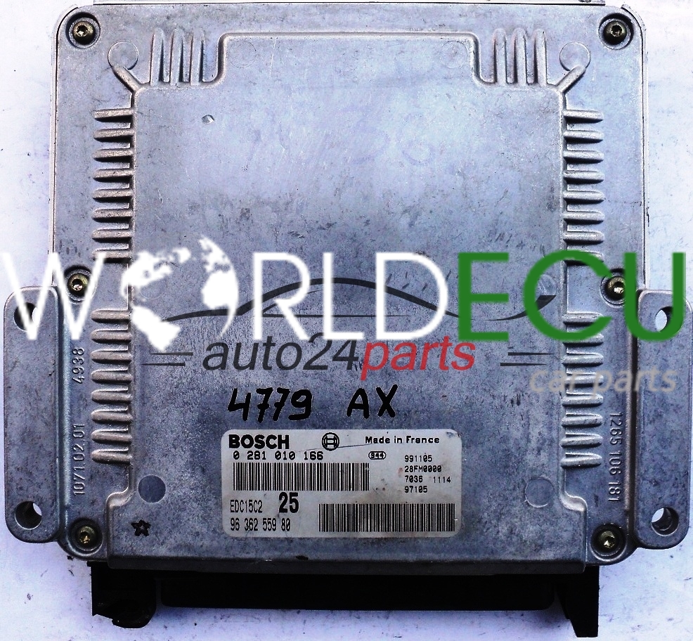 Calculateur Moteur BOSCH Pour Peugeot 406 2.0 HDI, Référence 9641608080 - Occasion Fonctionnel