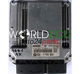 CENTRALINA MOTORE BMW E90 330 3.0 DIESEL BOSCH 0281012707, 0 281 012 707 DDE 7799856, 7 799 856