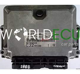 ECU ENGINE CONTROLLER FIAT PUNTO 1.9 JTD BOSCH 0281001955, 0 281 001 955, 46789433 C324N188 1039S06665