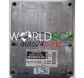 ECU ENGINE CONTROLLER TOYOTA FUJITSU 211000-7220, 2110007220, 89661-52100, 8966152100, 2NZ-FE AT