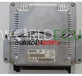 Centralina motore PEUGEOT 406 2.0 HDI BOSCH 0 281 010 775, 0281010775, 96 435 253 80, 9643525380, EDC15C2 - PLUG&PLAY