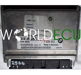 CENTRALINA MOTORE BMW SERII 3 E46 320 330 5 E39 520 525 530 SIEMENS 5WK90008, 7509942, 7 509 942, 7505825, 7 505 825, 7511801, 7 511 801, DME MS43