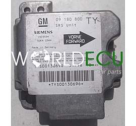 Centralina airbag OPEL VECTRA B GM 09 180 800 TY, 09180800, 09180800TY, SIEMENS 5WK42904