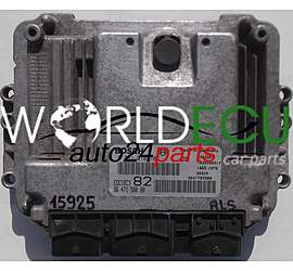 ECU CENTRALITA DE MOTOR PEUGEOT 206 1.4 HDI BOSCH 0281010707, 0 281 010 707, 9647158080, 96 471 580 80, 9647785580, EDC16C3 82