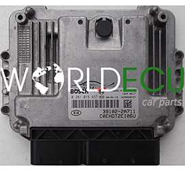 ECU ENGINE CONTROLLER KIA CEED 1.6 CRDI BOSCH 0281015437, 0 281 015 437, 391022A711, 39102-2A711