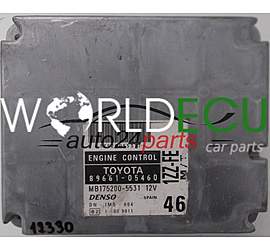 ECU ENGINE CONTROLLER TOYOTA AVENSIS 1.8 89661-05460, 8966105460, MB175200-5531, MB1752005531