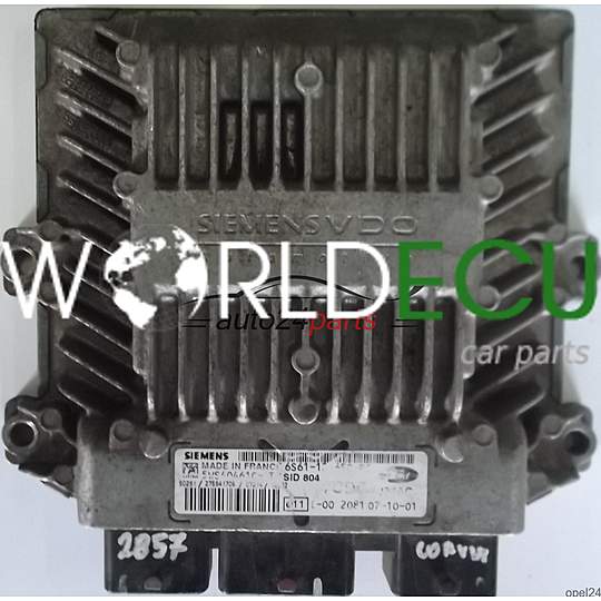 CENTRALINA DO MOTORE FORD FIESTA FUSION 1.4 TDCI 6S6112A650RC SID804 5WS40461C-T SIEMENS 6S61-12A650-RC 7CDC