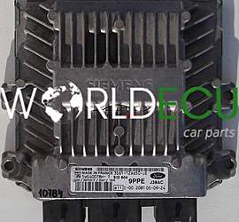 MOTORSTEUERGERÄT ECU STEUERGERAT FORD FIESTA 1.4 TDCI 5WS40078H-T, 3S61-12A650-JE, 3S6112A650JE, 9PPE