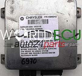  Centralina  CHRYSLER VOYAGER BOSCH 0 285 001 093, 0285001093, 4686242