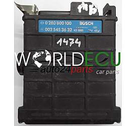 ECU ENGINE CONTROLLER MERCEDES W201 190 E 0025453632, 002 545 36 32, BOSCH 0280800100, 0 280 800 100