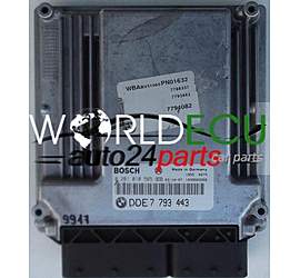 CENTRALINA MOTORE BMW E46 320 2.0 D BOSCH 0 281 010 565, 0281010565, DDE7 789 327, DDE7789327, 7789327