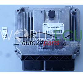 Centralina do motore AUDI A4 2.0 TDI BOSCH 0 281 018 576, 0281018576, 03L 906 018 HE, 03L906018HE, EDC17C46