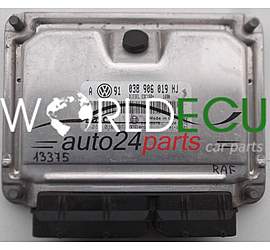 CENTRALINA MOTORE VOLKSWAGEN GOLF BOSCH 0 281 010 977, 0281010977, 038 906 019 HJ, 038906019HJ, 28SA5579