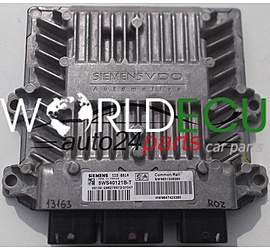 CENTRALINA MOTORE PEUGEOT CITROEN SIEMENS SID 801A 5WS40121B-T, 5WS40121BT, SW 9651506380, HW 9647423380