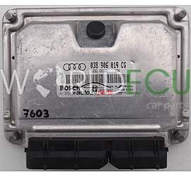 Centralina do motore AUDI A4 1.9 TDI 038906019CG, 038 906 019 CG BOSCH 0281010406, 0 281 010 406 - PLUG&PLAY