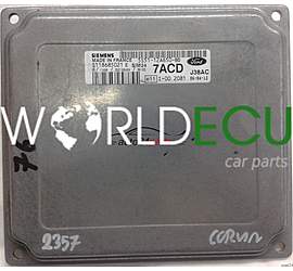MOTORSTEUERGERÄT ECU STEUERGERAT FORD KA 1.3 5S51-12A650-BD 7ACD, 5S5112A650BD, SIEMENS SIM24 S118685021E, S118685021