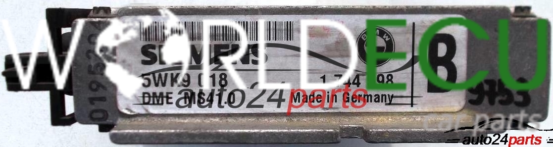 ECU ENGINE CONTROLLER BMW 320I, SIEMENS 5WK9 018, 5WK9018, 1 774 598 ...