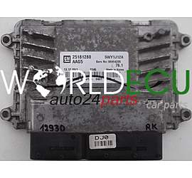 MOTORSTEUERGERÄT ECU STEUERGERAT CHEVROLET CRUZE GM 25181280 AAG5, 5WY1J12A