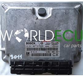 CENTRALINA MOTORE 2.0 DTI X20DTH Y20DTH OPEL VECTRA BOSCH 0281001874, 0 281 001 874, 09136119 CX, 09 136 119 CX, 9136119, 28SA3873