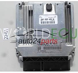 Engine control unit - ECU controllers AUDI VW 2.7 TDI BOSCH 0 281 015 894, 0281015894, 8K1 907 401 H, 8K1907401H, EDC17CP14